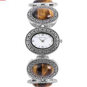 Yellow Tiger’s Eye Bracelet Watch